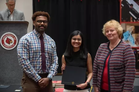 Khushboo Patel received the 2024 Graduate Student Inclusive Excellence Award.